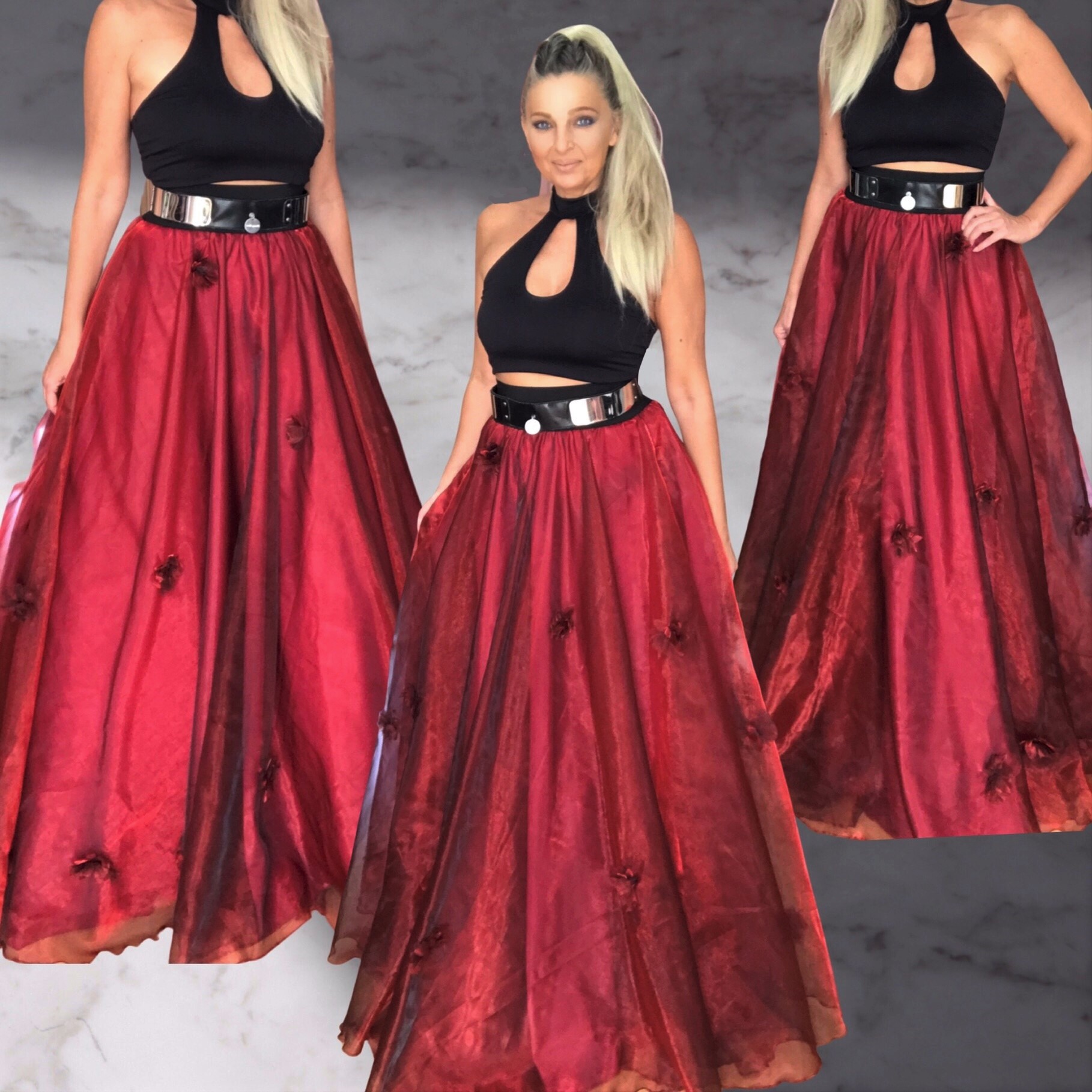 Dlouhá společenská sukně BOROS SK-L-ORG 06